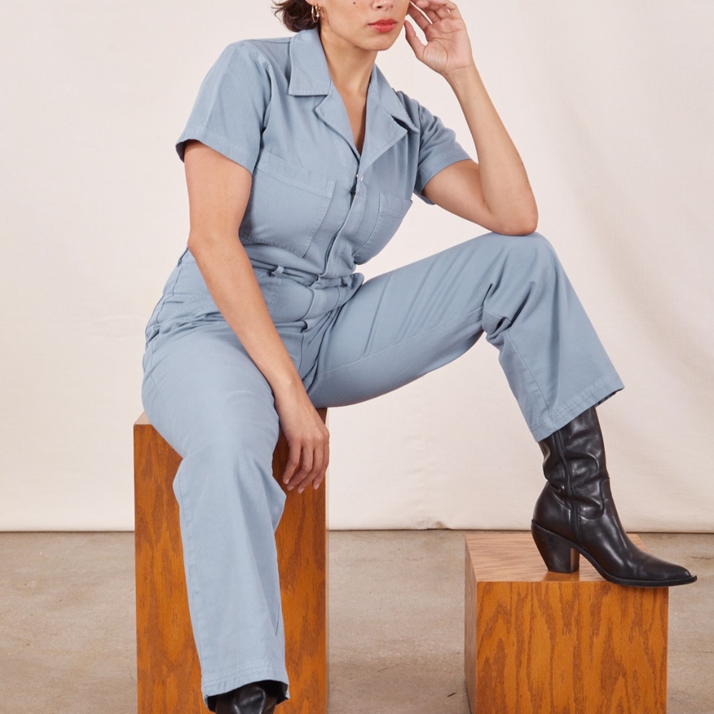 Big Bud Press Shortsleeve Jumpsuit Periwinkle M
